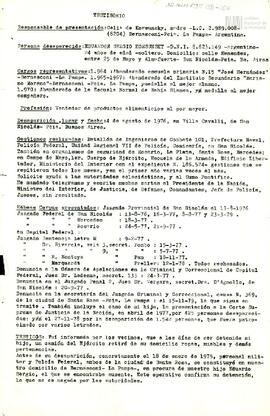 Ficha sobre la desaparición de Eduardo Sergio Korsunsky