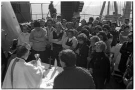 Fotografía de misa en Islas Malvinas