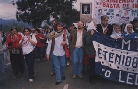 Fotografía de Olga del Valle Márquez de Aredez en la Marcha del Apagón