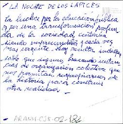 Anotación de Celia Jinkis de Korsunsky