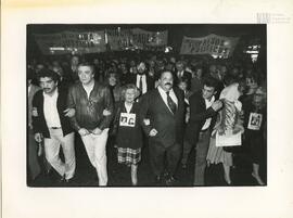 Fotografía de manifestación por la libertad de presos políticos