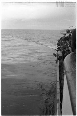 Fotografía de misa en Islas Malvinas