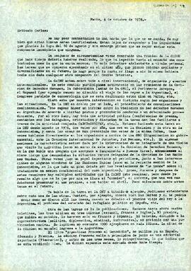 Carta de Rodolfo Mattarollo para Carlos González Gartland
