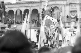 Fotografía de la asunción del presidente Héctor José Cámpora