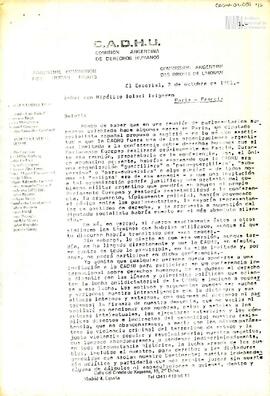 Carta de Gustavo Adolfo Roca para Hipólito Solari Yrigoyen