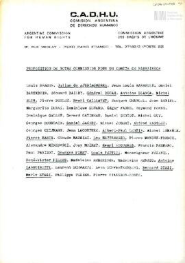 Nota de la Comisión Argentina de Derechos Humanos (CADHU)