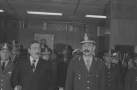 Fotografía de la asunción de Jorge Rafael Videla como jefe del Estado Mayor Conjunto