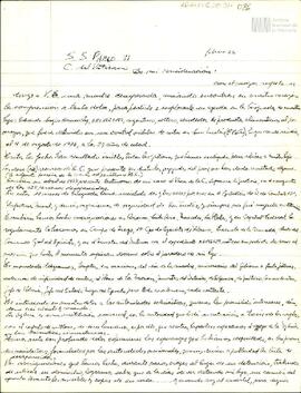Carta de Celia Jinkis de Korsunsky al Papa Pablo VI