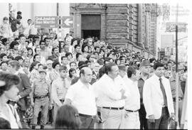 Fotografía de asistenes al acto conmemorativo del 164 aniversario de la Batalla de Tucumán