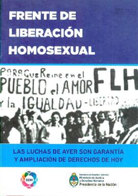 Folleto "Frente de Liberación Homosexual"