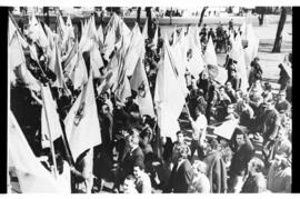 Fotografía de apoyo a la candidatura de Juan Domingo Perón en las elecciones presidenciales