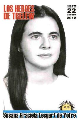 Postal de Susana Graciela Lesgart fusilada en la masacre de Trelew