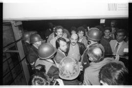 Fotografía del conflicto en el diario Tiempo Argentino