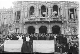 Fotografía del palco del acto conmemorativo del 164 aniversario de la Batalla de Tucumán