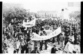 Fotografía de obreros de la empresa Tampieri en conflicto