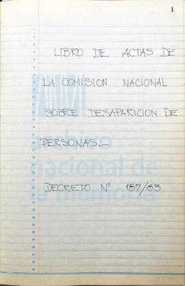 Libro de actas de la Comisión Nacional sobre Desaparición de Personas (CONADEP)