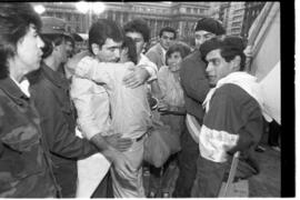 Fotografía del acto de ex combatientes de Malvinas