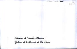Invitación a la familia de Eduardo Sergio Korsunsky a un acto homenaje