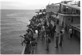 Fotografía de misa en Islas Malvinas