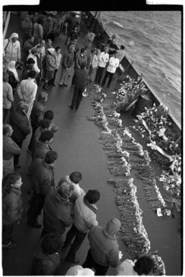 Fotografía de misa en Islas Malvinas