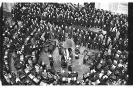 Fotografía de velatorio de Juan Domingo Perón