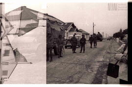 Fotografía del desembarco Argentino en el marco de la guerra de Malvinas