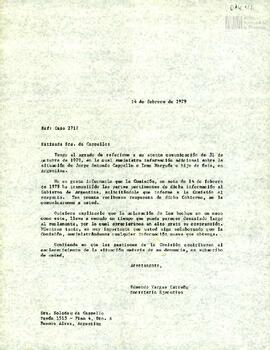 Sobre y carta del Secretario Ejecutivo de la Organización de Naciones Unidas a Soledad Davi de Ca...