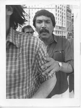 Fotografía de un hombre que agredió al fotógrafo Rodolfo del Percio