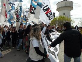 Fotografia producida por la agencia de noticas Agencia Comunica en el marco del juicio de la caus...