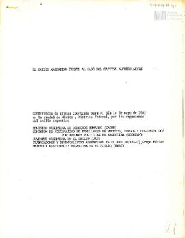 Transcripción de conferencia de prensa realizada el día 18 de mayo de 1982