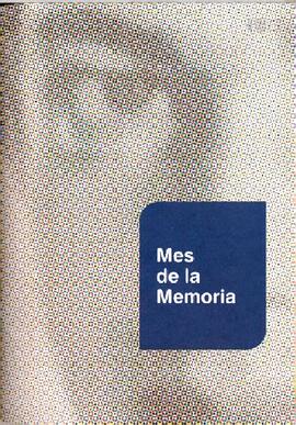 Folleto "Mes de la Memoria"