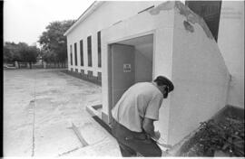 Fotografía de reconocimiento del Centro Clandestino de Detención Escuela de Mecánica de la Armada