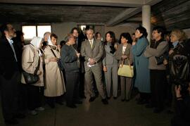 Fotografía de visita de Baltasar Garzón a la ESMA