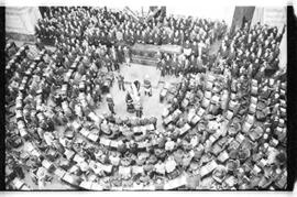 Fotografía de velatorio de Juan Domingo Perón