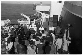 Fotografía de misa en Islas Malvinas