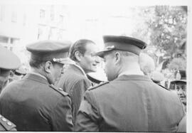 Fotografía de militares en acto conmemorativo del 164 aniversario de la Batalla de Tucumán