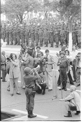 Fotografía del acto conmemorativo del 164 de la Batalla de Tucumán