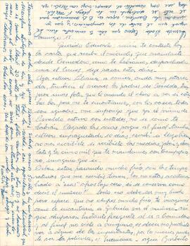 Carta de Celia Jinkis de Korsunsky a su hijo