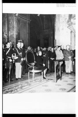 Fotografía de misa en la Catedral  por Juan Domingo Perón