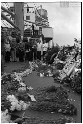 Fotografía de misa en Islas Malvinas