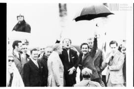 Fotografía de Juan Domingo Perón en su primer regreso a la Argentina