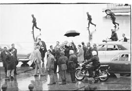 Fotografía de Juan Domingo Perón al arribar a la Argentina
