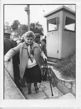 Fotografía de María Kubik Markoff de Lefteroff en el ex Centro Clandestino de Detención Pozo de Q...