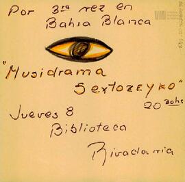Afiche de Musidrama del grupo Sextozeyko