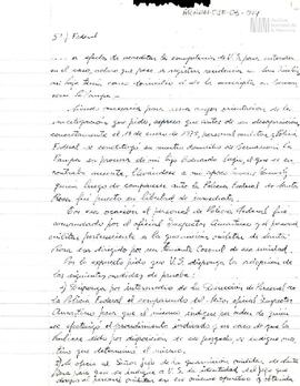 Copia de carta a juez federal solicitando medidas de prueba