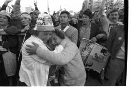 Fotografía de la movilización popular de desagravio a Juan Domingo Perón