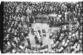Fotografía de velatorio de Juan Domingo Perón