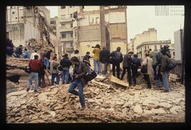 Fotografía del atentado a la AMIA