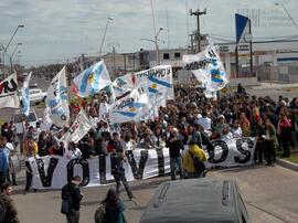Fotografia producida por la agencia de noticas Agencia Comunica en el marco del juicio de la caus...
