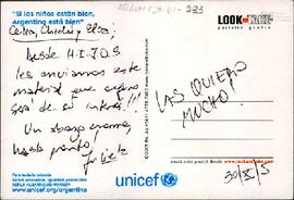 Postal de Julieta para Celia, Chichi y Elsa